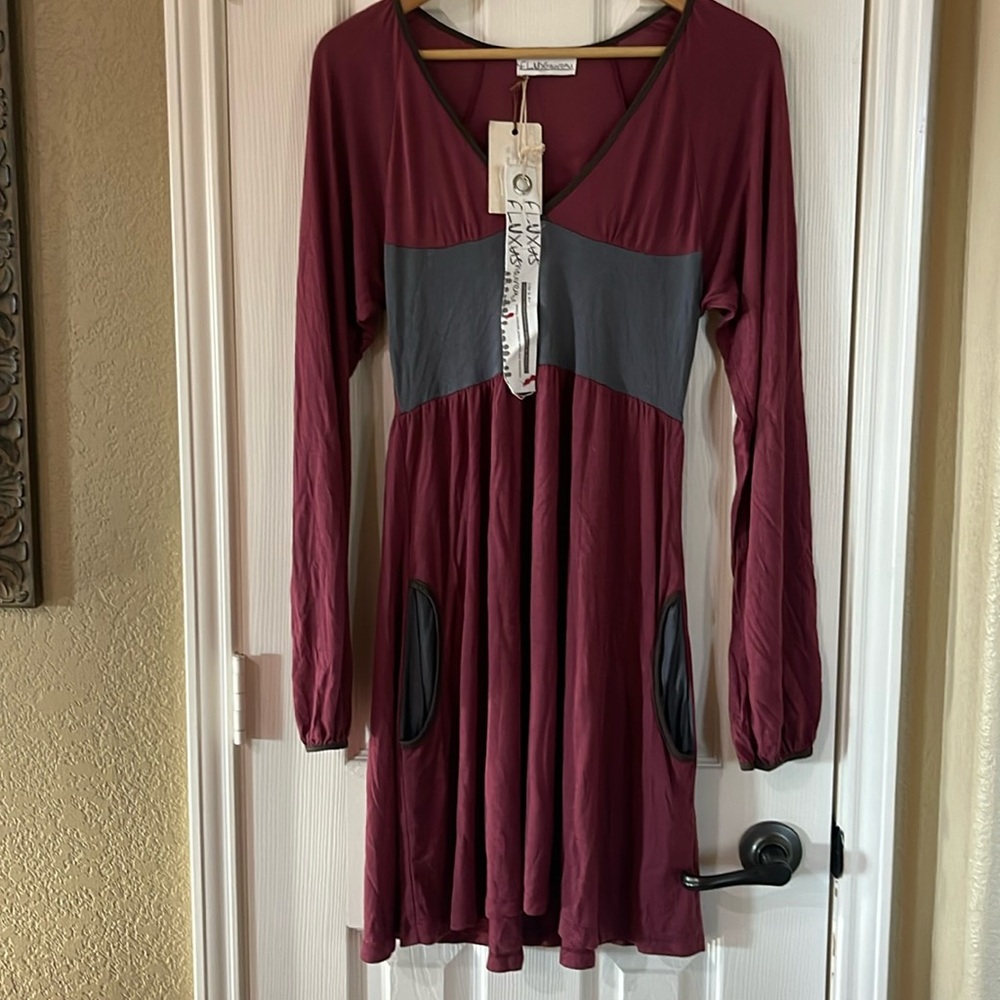 Flux Nouveau Long sleeve Dress, size small NWT